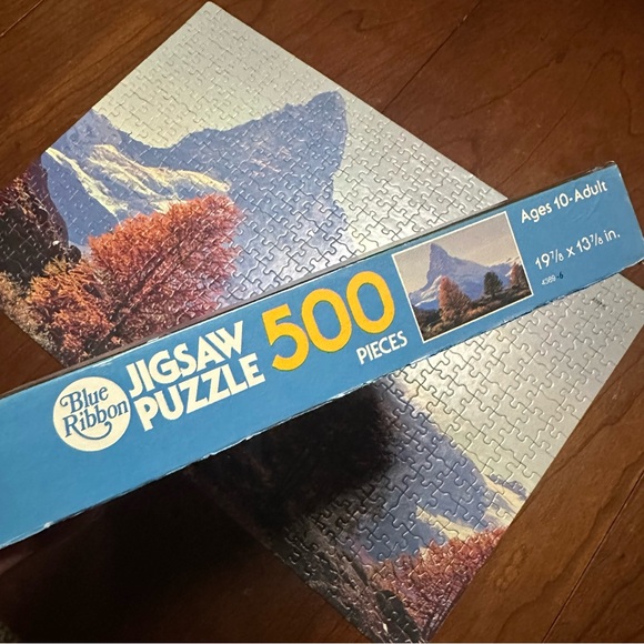 Vintage 500-Piece Matterhorn Puzzle by Blue Ribbon - Complete - Picture 3 of 5